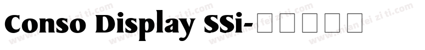 Conso Display SSi字体转换